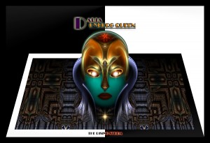 Daria Cyborg Queen The Rising Storm Fractal Art Portrait